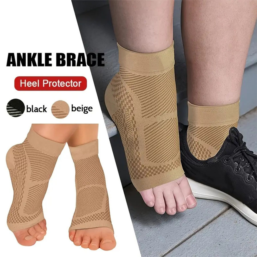 Ankle Brace Sock - زوج واحد من الجوارب الرياضية الضاغطة،