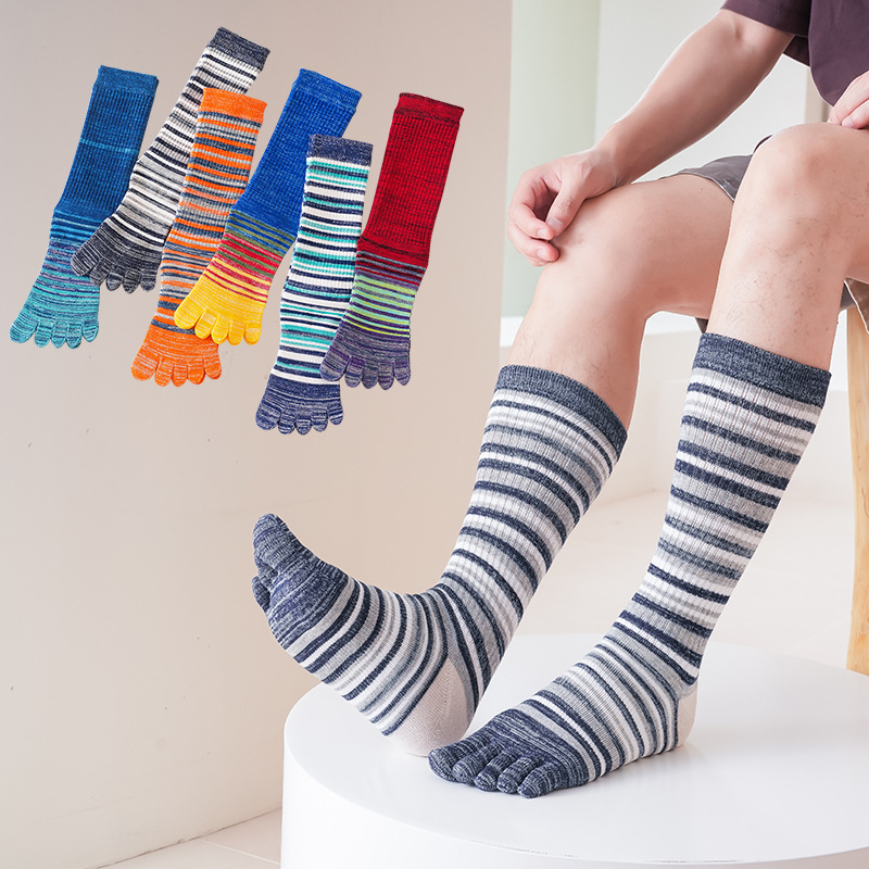 Toe Sock Split - 5 أزواج الخريف الشتاء سميكة الرياضة