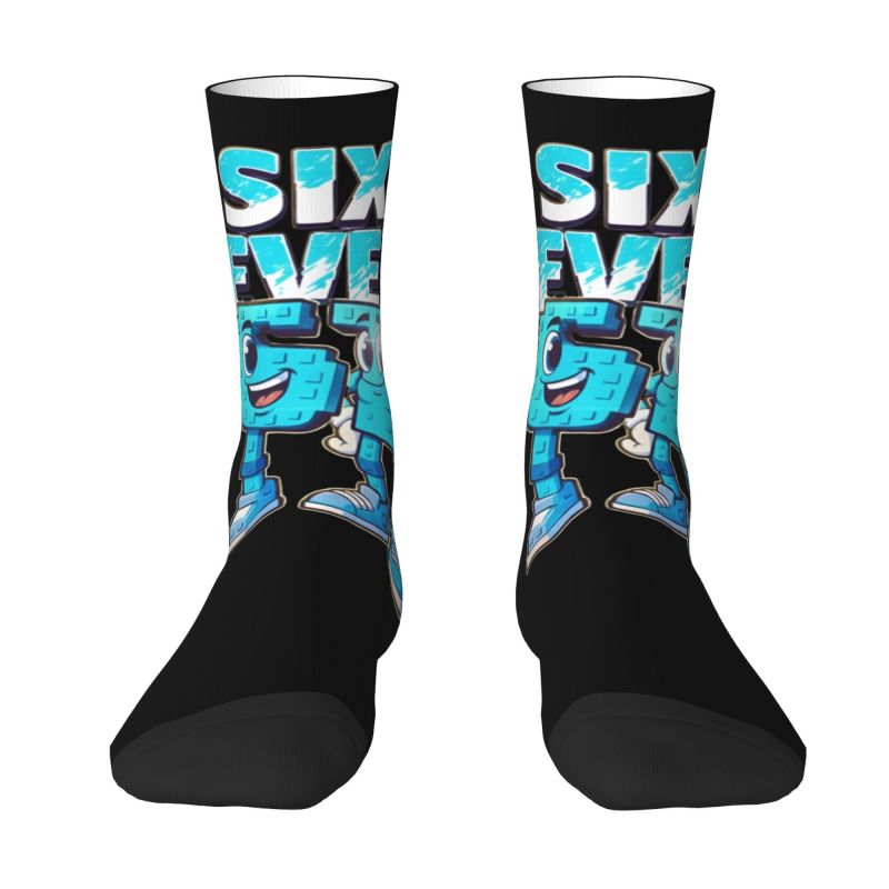 Dress Sock Men - مخصص 67 ستة سبعة Brainrot رجل