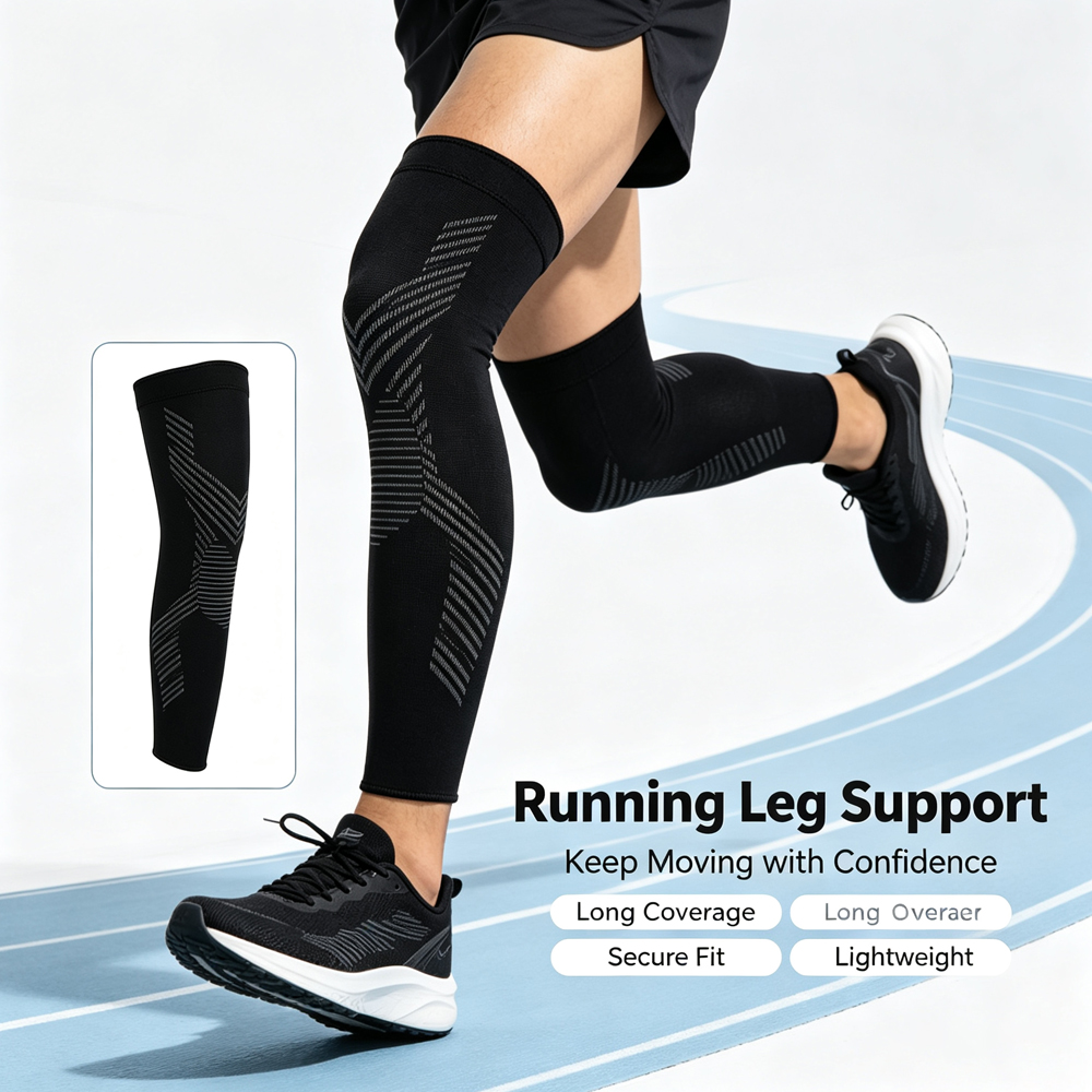 Compression Sleeve Calf - 1/2 قطعة، أكمام ضاغطة كاملة للساق،