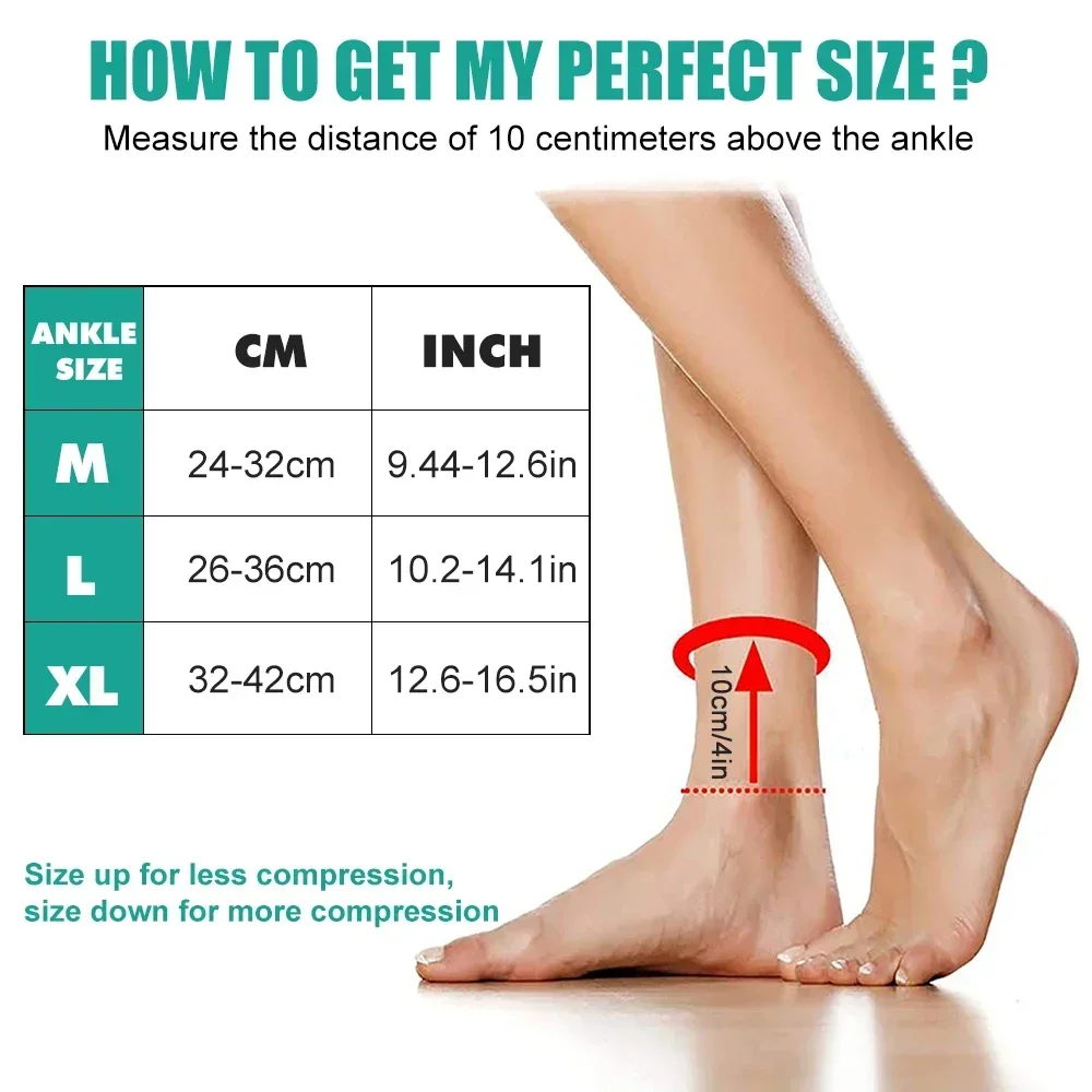 قطعة واحدة من دعامة الكاحل الض - مراجعة Ankle Brace Sock وسعره
