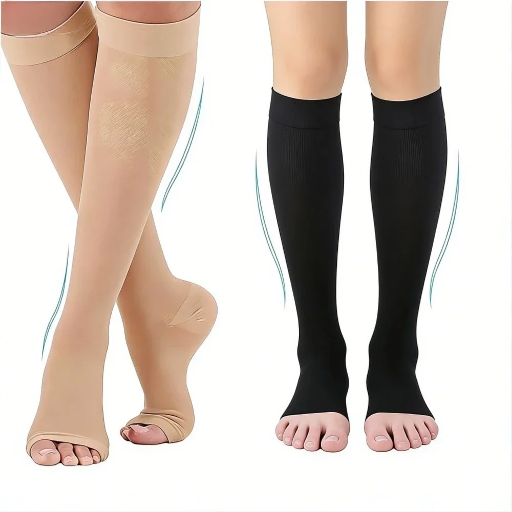 جوارب ضاغطة بدون أصابع، دعم طب - مراجعة Compression Sock Medical وسعره